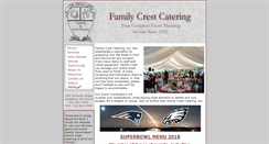 Desktop Screenshot of familycrestcatering.com